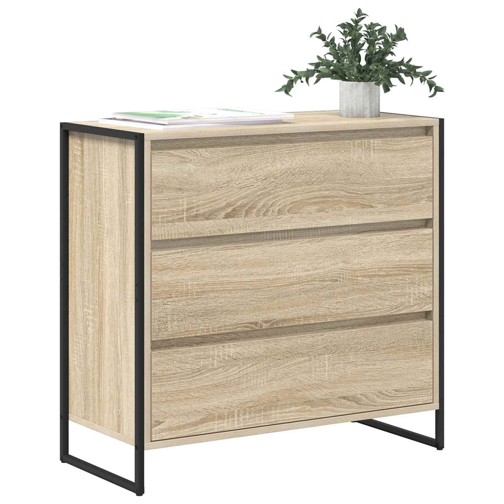 Sideboard mit Schubladen Sonoma 79 x 36 x 75.5 cm Holzwerkstoff