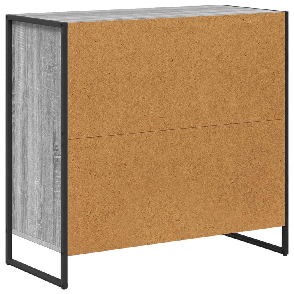 Sideboard Graues Sonoma 79 x 36 x 75.5 cm Holzwerkstoff