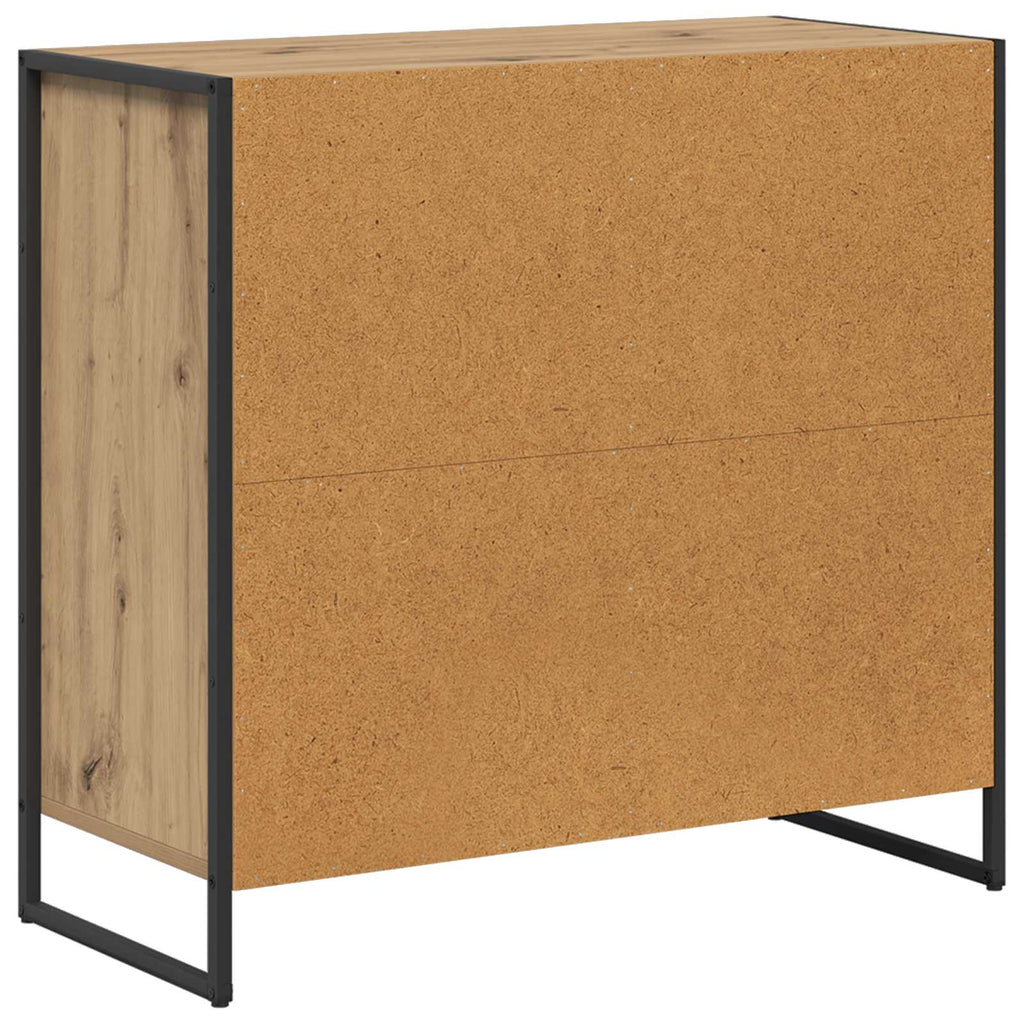 Seitenschrank Kunsthandwerk Eiche 79 x 36 x 75 cm Holzwerkstoff