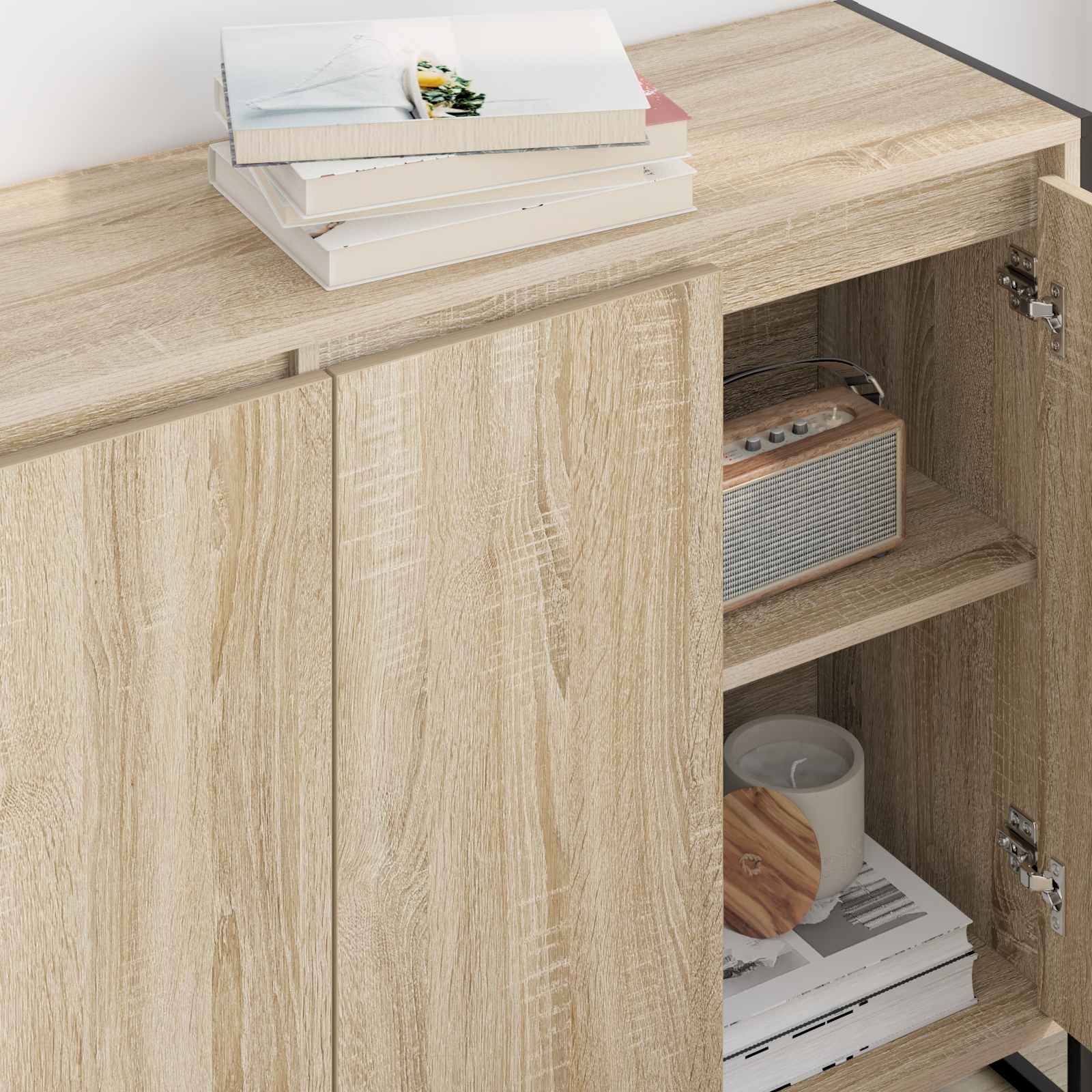 Seitenschrank Sonoma 96,5 x 30 x 75 cm Holzwerkstoff