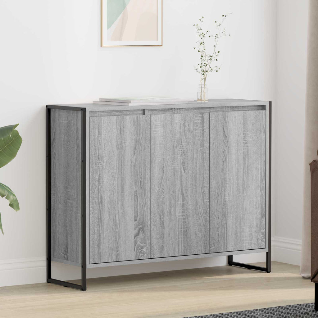 Seitenschrank Graues Sonoma 96,5 x 30 x 75 cm Holzwerkstoff