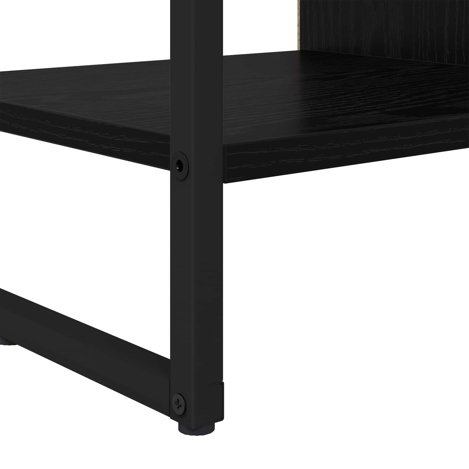 Seitenschrank Schwarz Eichen-Optik 96,5 x 30 x 75 cm