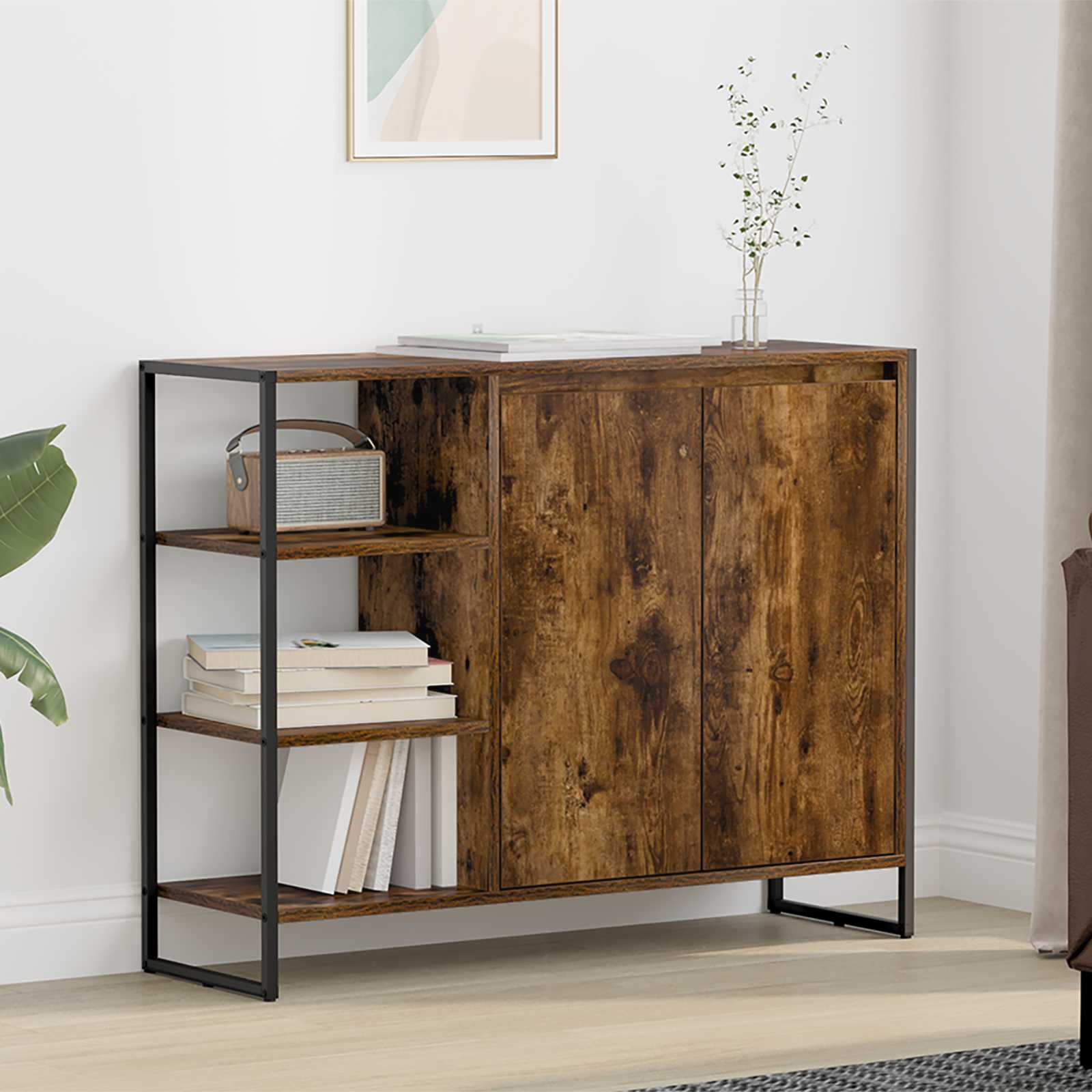 Seitenschrank Raucharbe 96,5 x 30 x 75 cm Holzwerkstoff