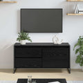 TV-Schränk Schwarz Eichen-Optik 100 x 36 x 49.5 cm