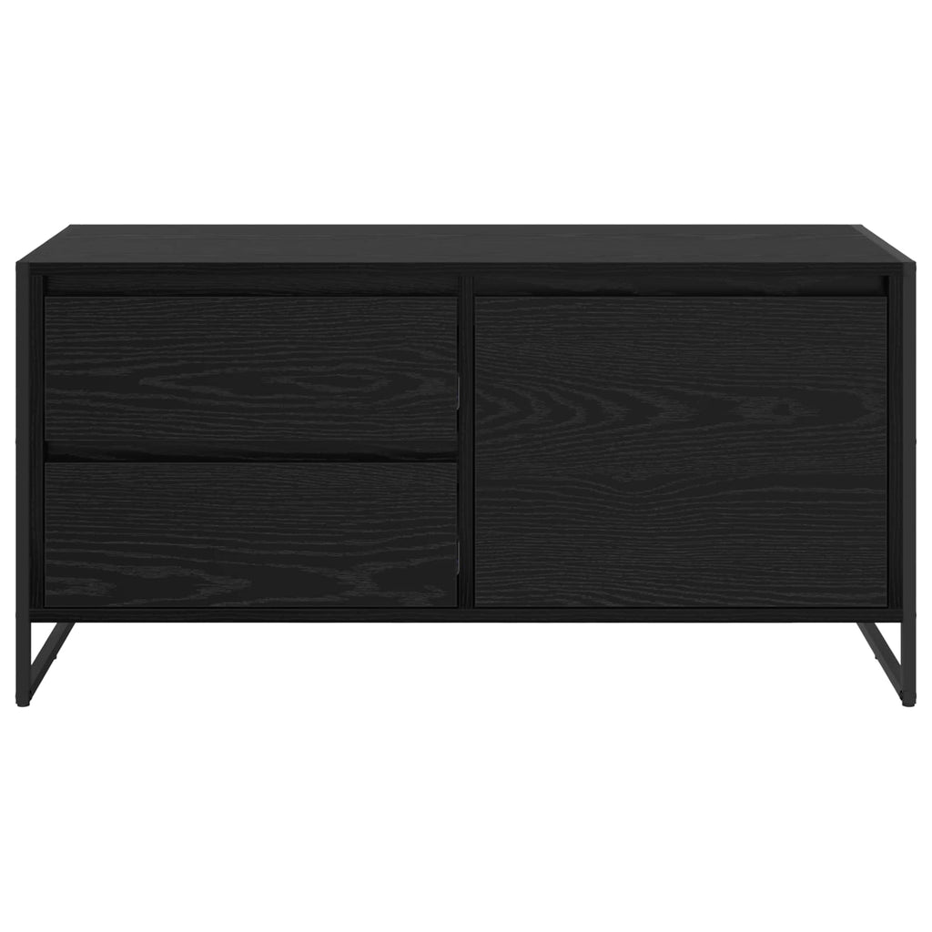 TV-Schränk Schwarz Eichen-Optik 100 x 36 x 49.5 cm