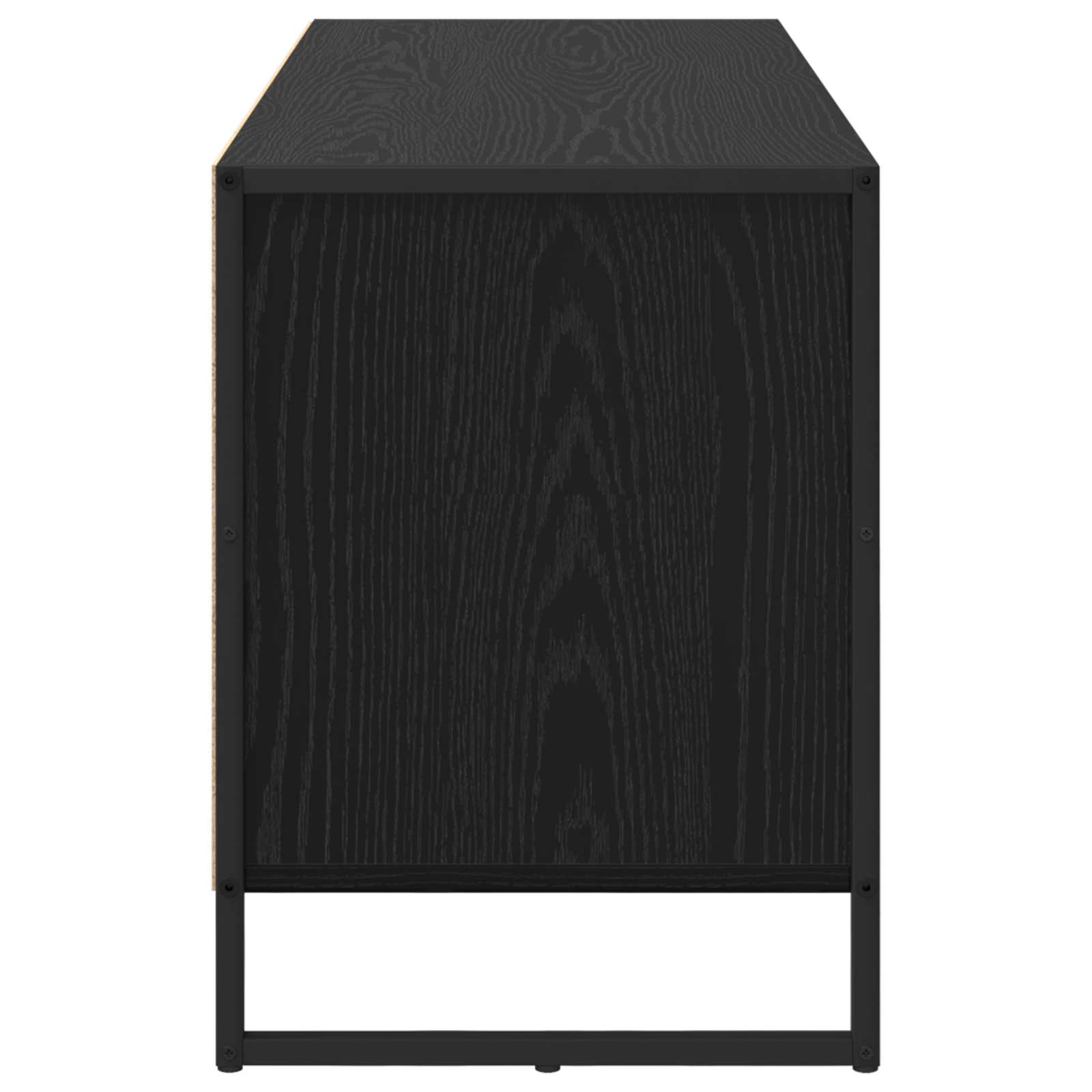 TV-Schränk Schwarz Eichen-Optik 100 x 36 x 49.5 cm