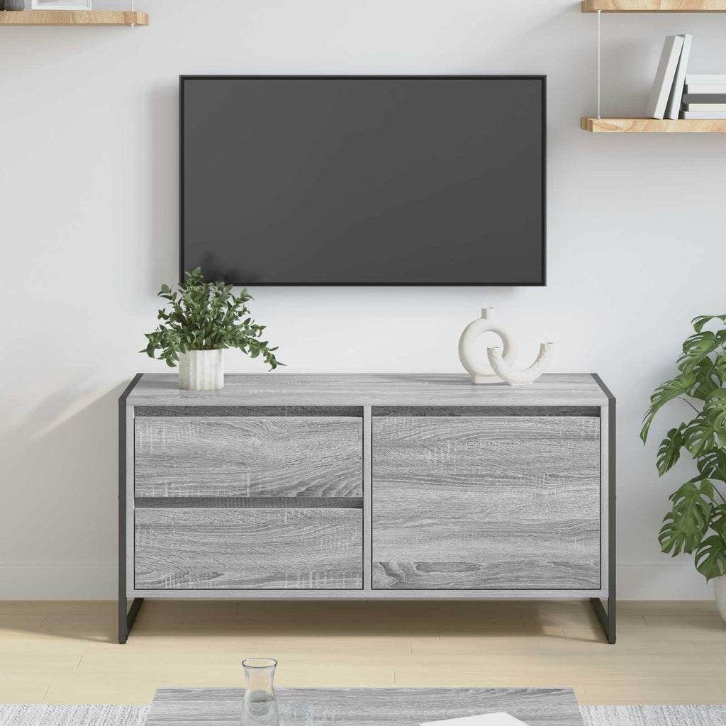 TV-Schränk Graues Sonoma 100 x 36 x 49.5 cm Holzwerkstoff