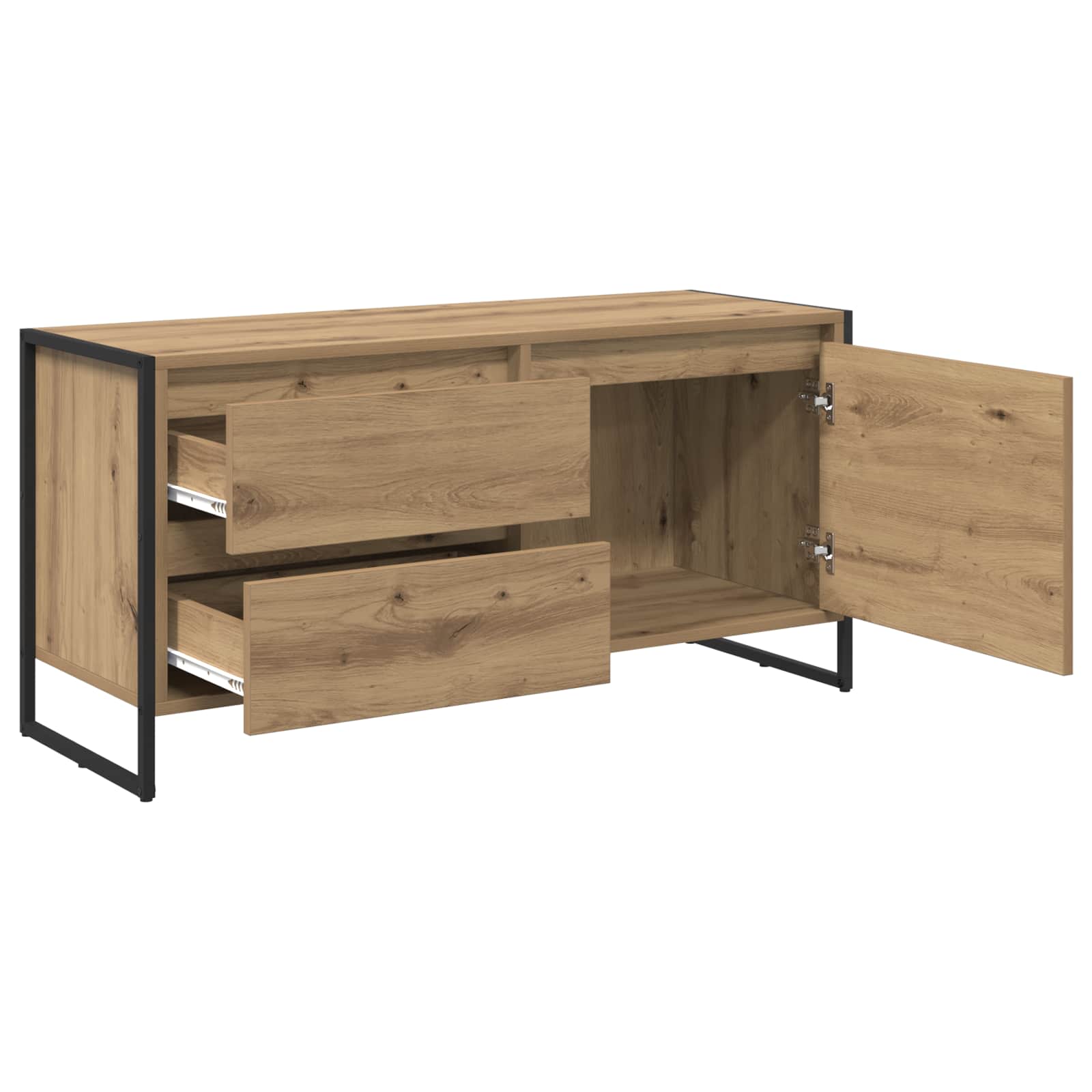 TV-Schränk Kunsthandwerk Eiche 100 x 36 x 49.5 cm Holzwerkstoff