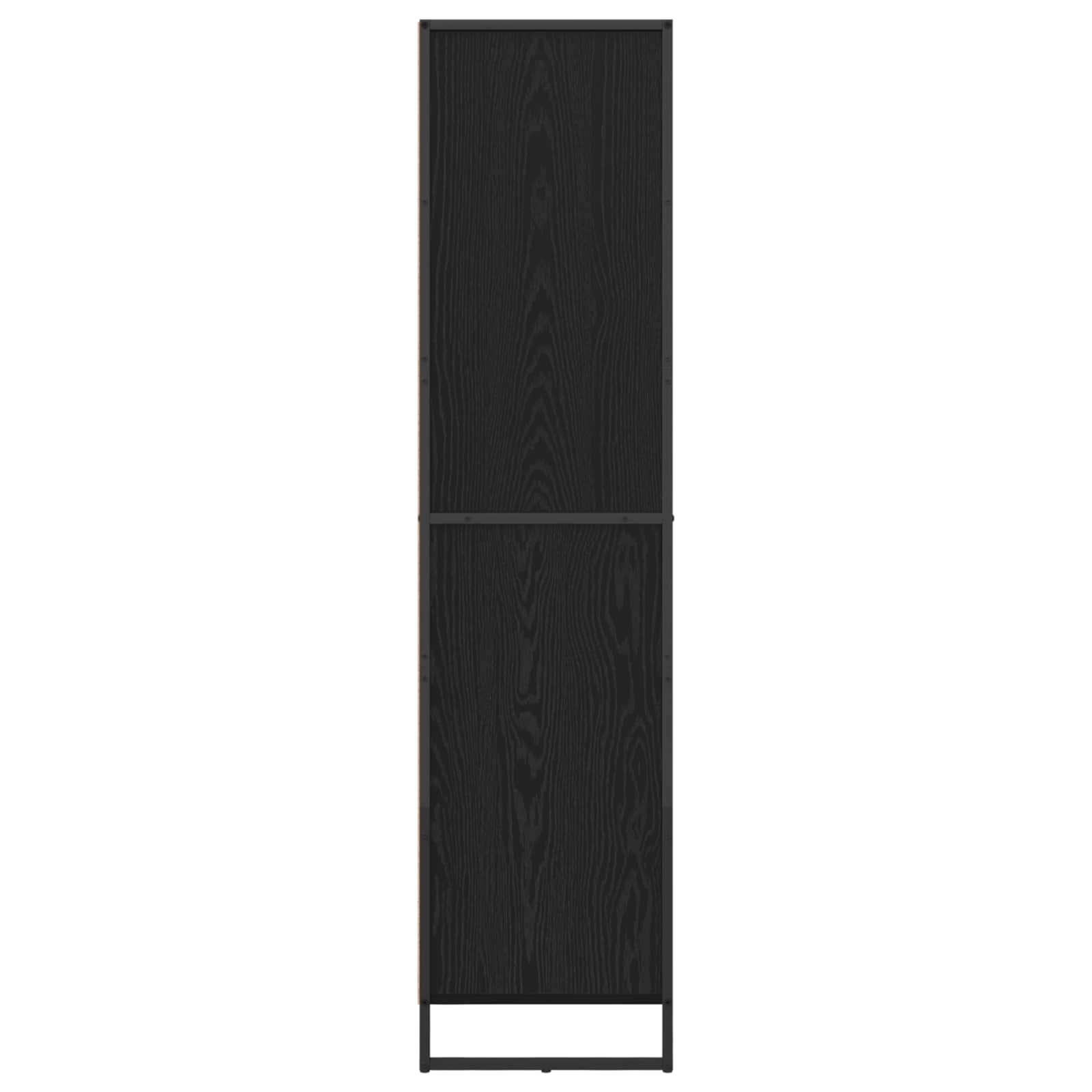 Bücherregal Schwarz Eichen-Optik 43 x 36 x 150,5 cm