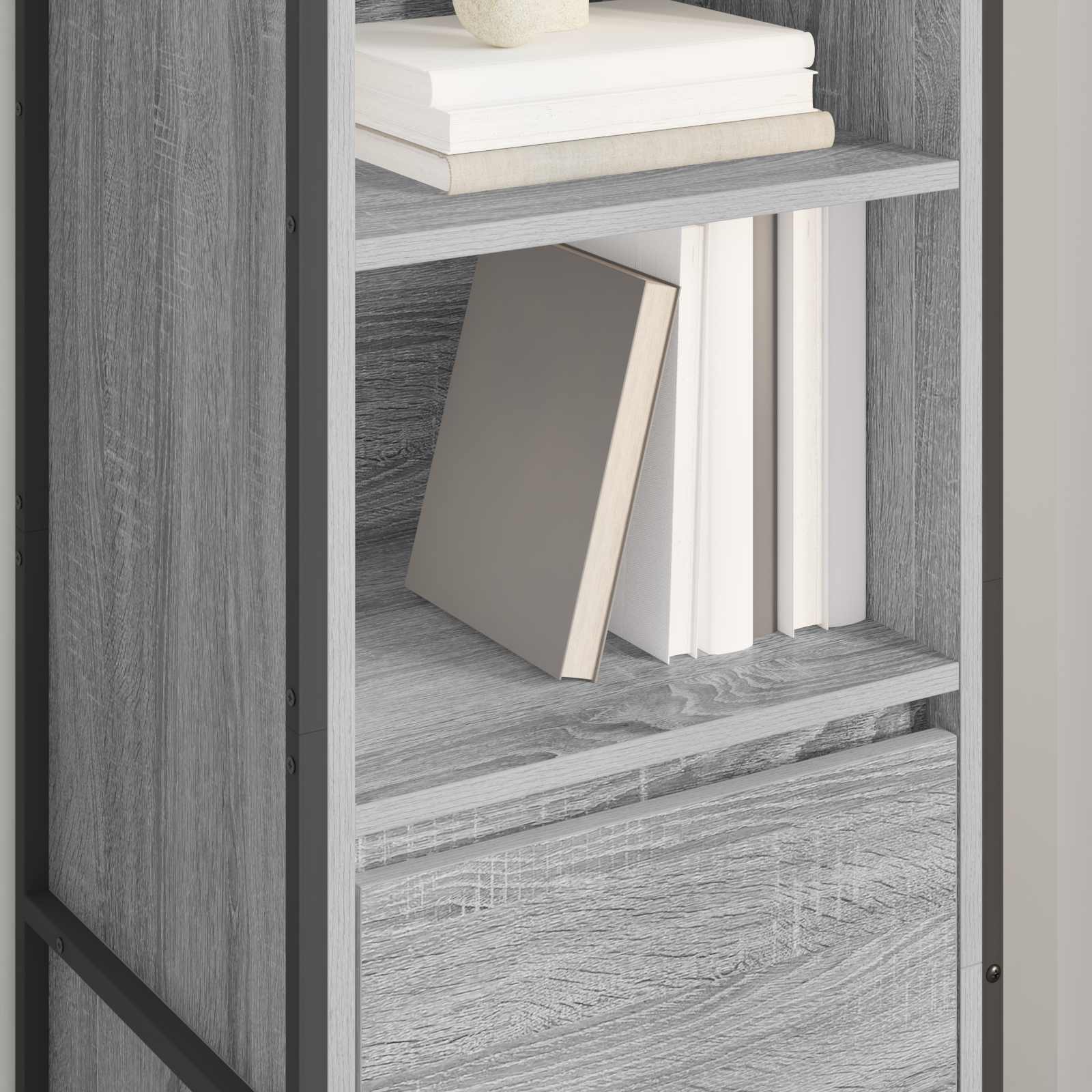 Bücherregal Graues Sonoma 43 x 36 x 150,5 cm Holzwerkstoff