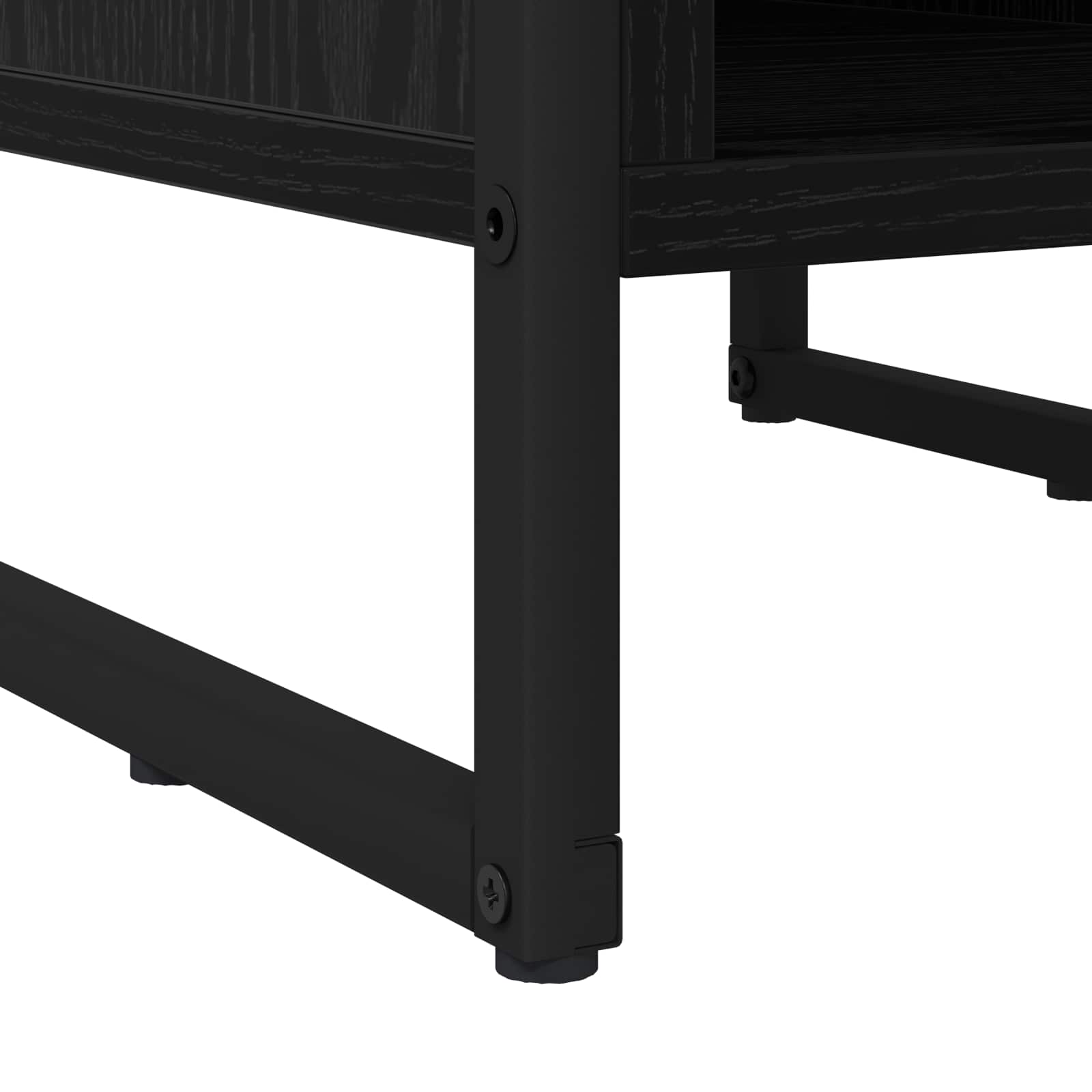 Nachttisch 2 pcs Schwarz Eichen-Optik 39,5 x 30 x 50 cm