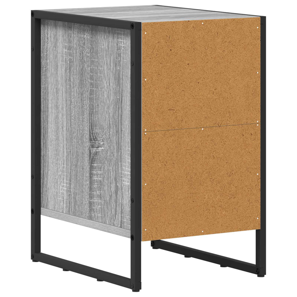 Nachttisch Graues Sonoma 39,5 x 30 x 50 cm Holzwerkstoff