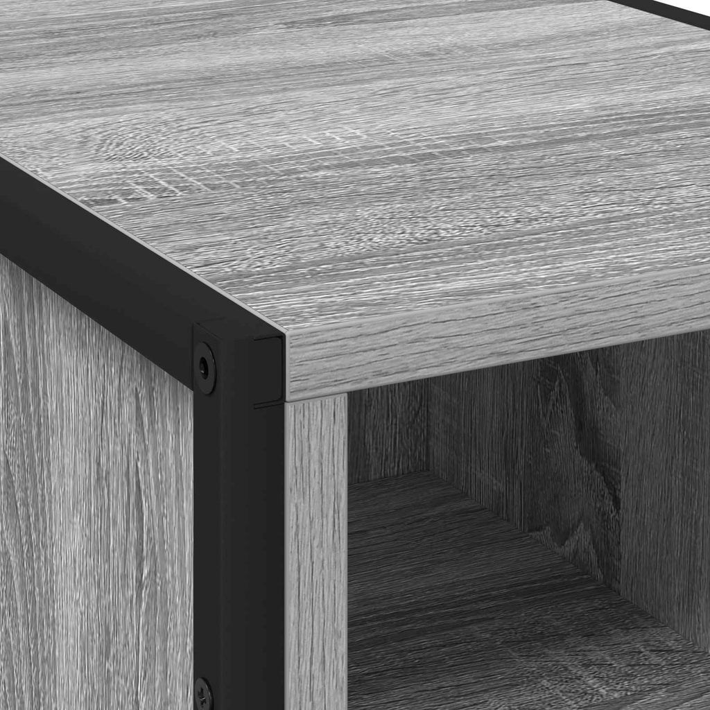 Nachttisch 2 pcs Graues Sonoma 39,5 x 30 x 50 cm Holzwerkstoff