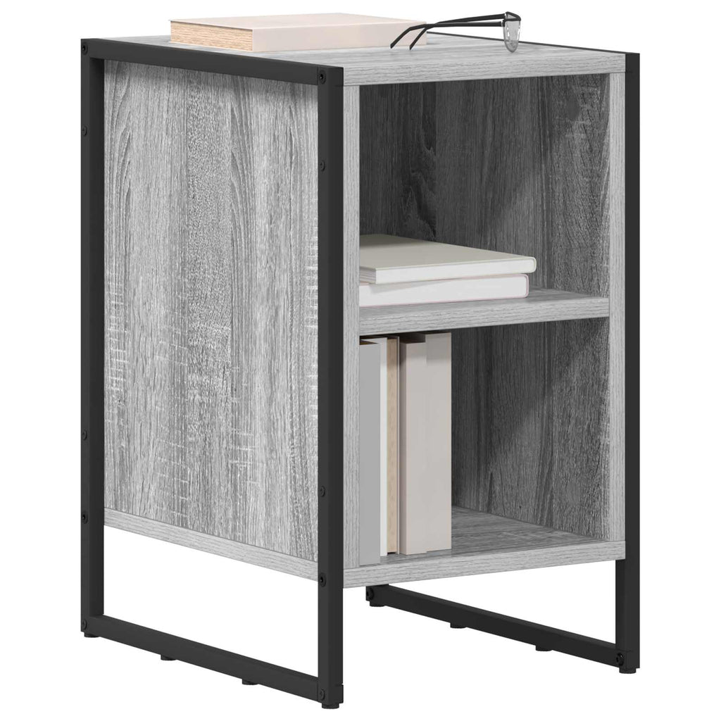 Nachttisch 2 pcs Graues Sonoma 39,5 x 30 x 50 cm Holzwerkstoff