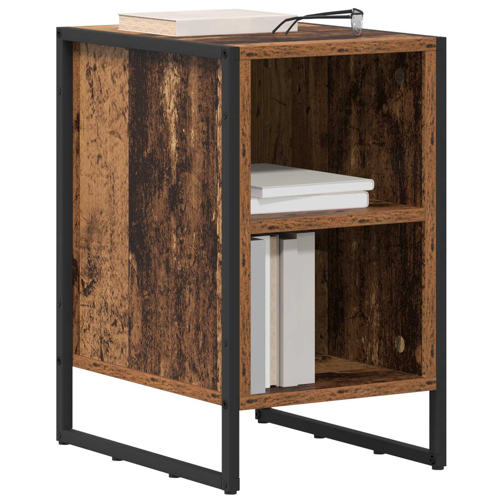 Nachttisch 2 pcs Altholz 39,5 x 30 x 50 cm Holzwerkstoff