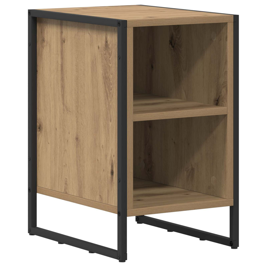 Nachttisch 2 pcs Kunsthandwerk Eiche 39,5 x 30 x 50 cm