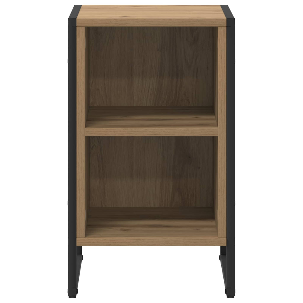 Nachttisch 2 pcs Kunsthandwerk Eiche 39,5 x 30 x 50 cm