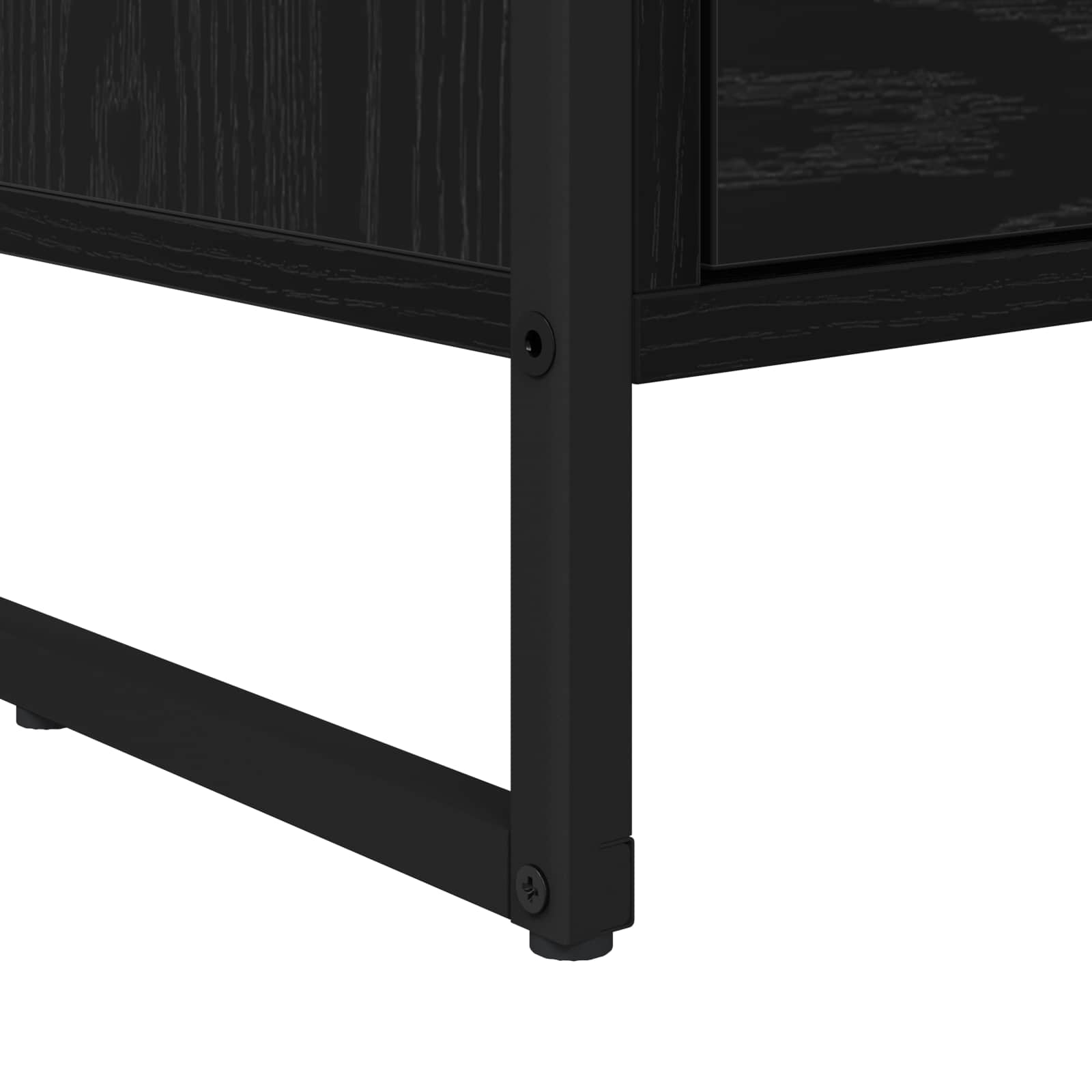 Nachttisch 2 pcs Schwarz Eichen-Optik 39,5 x 30 x 50 cm
