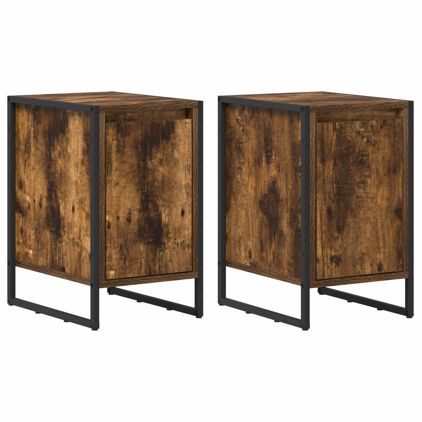 Nachttisch 2 pcs Raucharbe 39,5 x 30 x 50 cm Holzwerkstoff