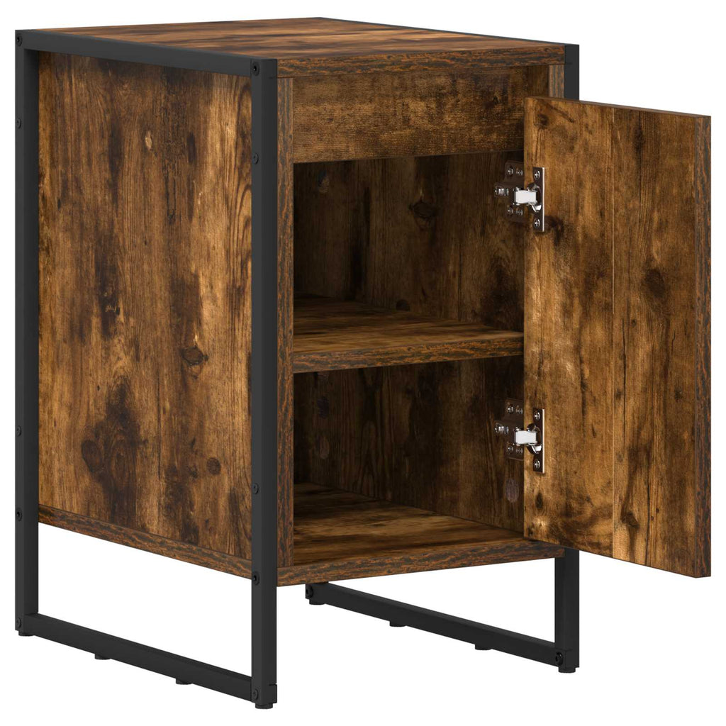 Nachttisch 2 pcs Raucharbe 39,5 x 30 x 50 cm Holzwerkstoff