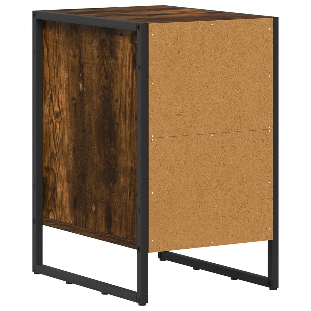Nachttisch 2 pcs Raucharbe 39,5 x 30 x 50 cm Holzwerkstoff