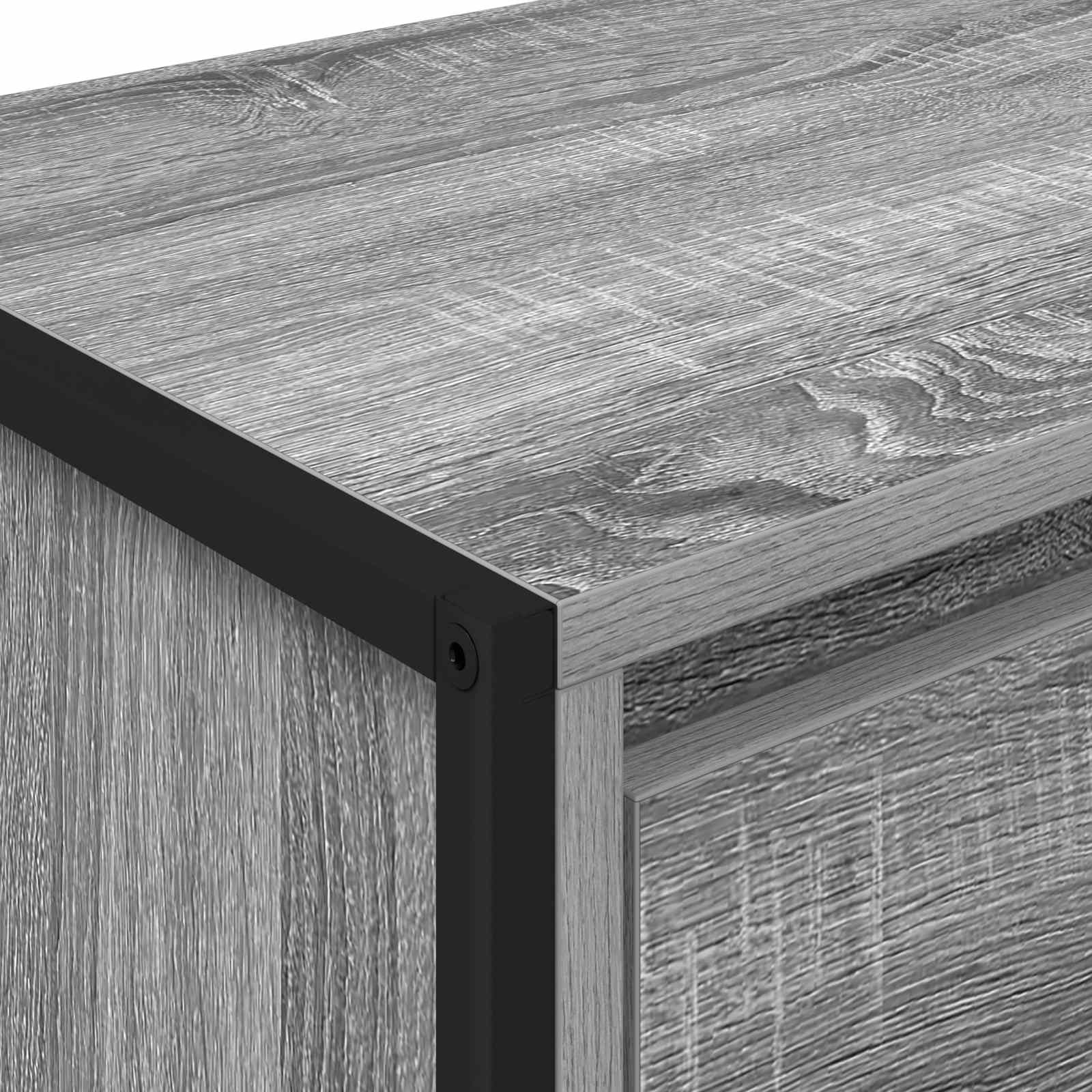Nachttisch Graues Sonoma 39,5 x 30 x 50 cm Holzwerkstoff