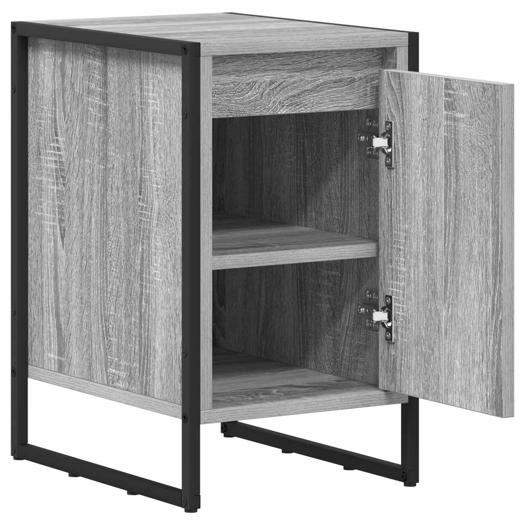 Nachttisch 2 pcs Graues Sonoma 39,5 x 30 x 50 cm Holzwerkstoff