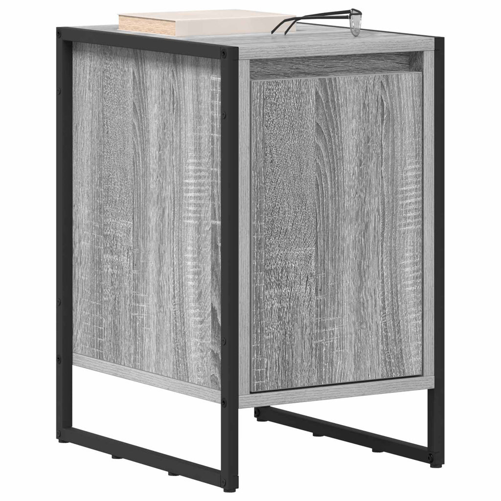 Nachttisch 2 pcs Graues Sonoma 39,5 x 30 x 50 cm Holzwerkstoff