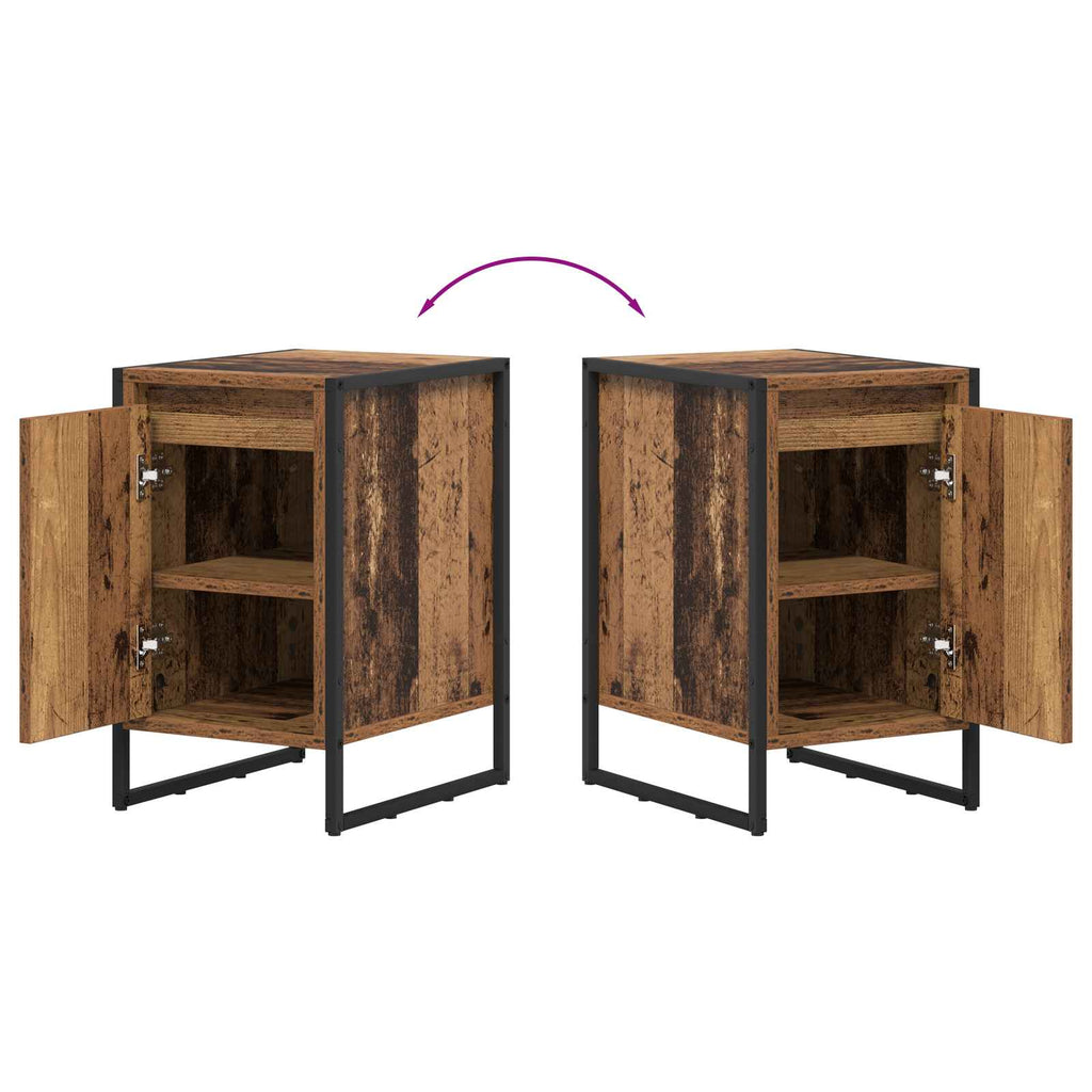 Nachttisch Altholz 39,5 x 30 x 50 cm Holzwerkstoff