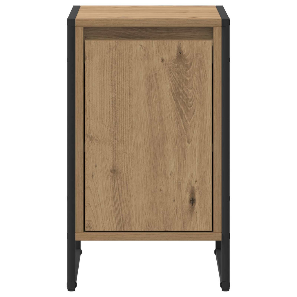 Nachttisch 2 pcs Kunsthandwerk Eiche 39,5 x 30 x 50 cm