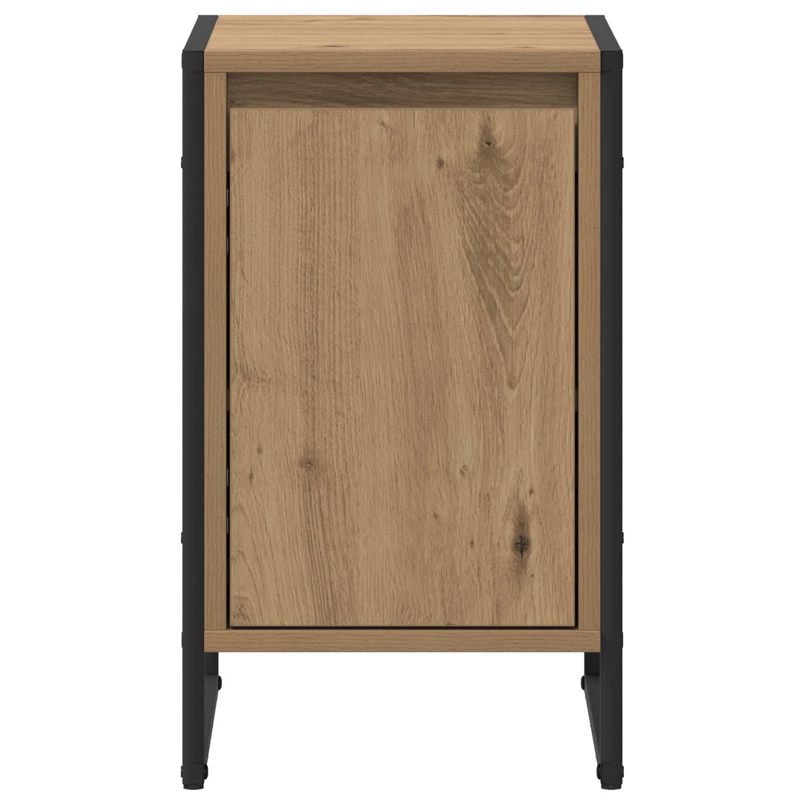 Nachttisch 2 pcs Kunsthandwerk Eiche 39,5 x 30 x 50 cm