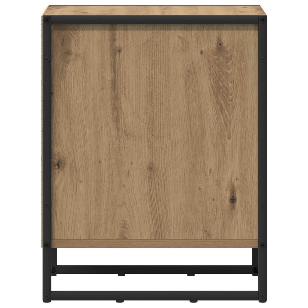 Nachttisch 2 pcs Kunsthandwerk Eiche 39,5 x 30 x 50 cm