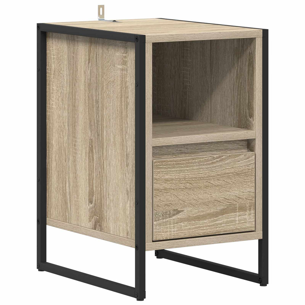 Nachttisch 2 pcs Sonoma 39,5 x 30 x 50 cm Holzwerkstoff