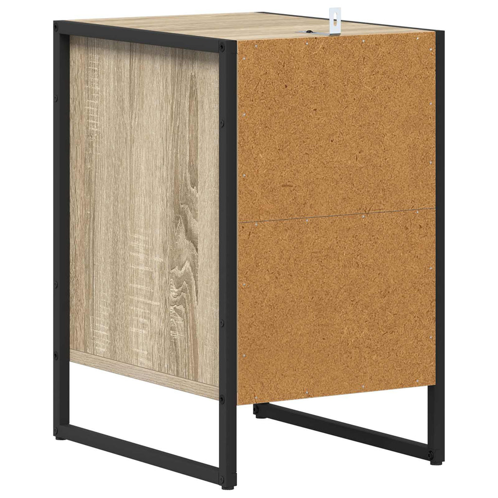 Nachttisch 2 pcs Sonoma 39,5 x 30 x 50 cm Holzwerkstoff