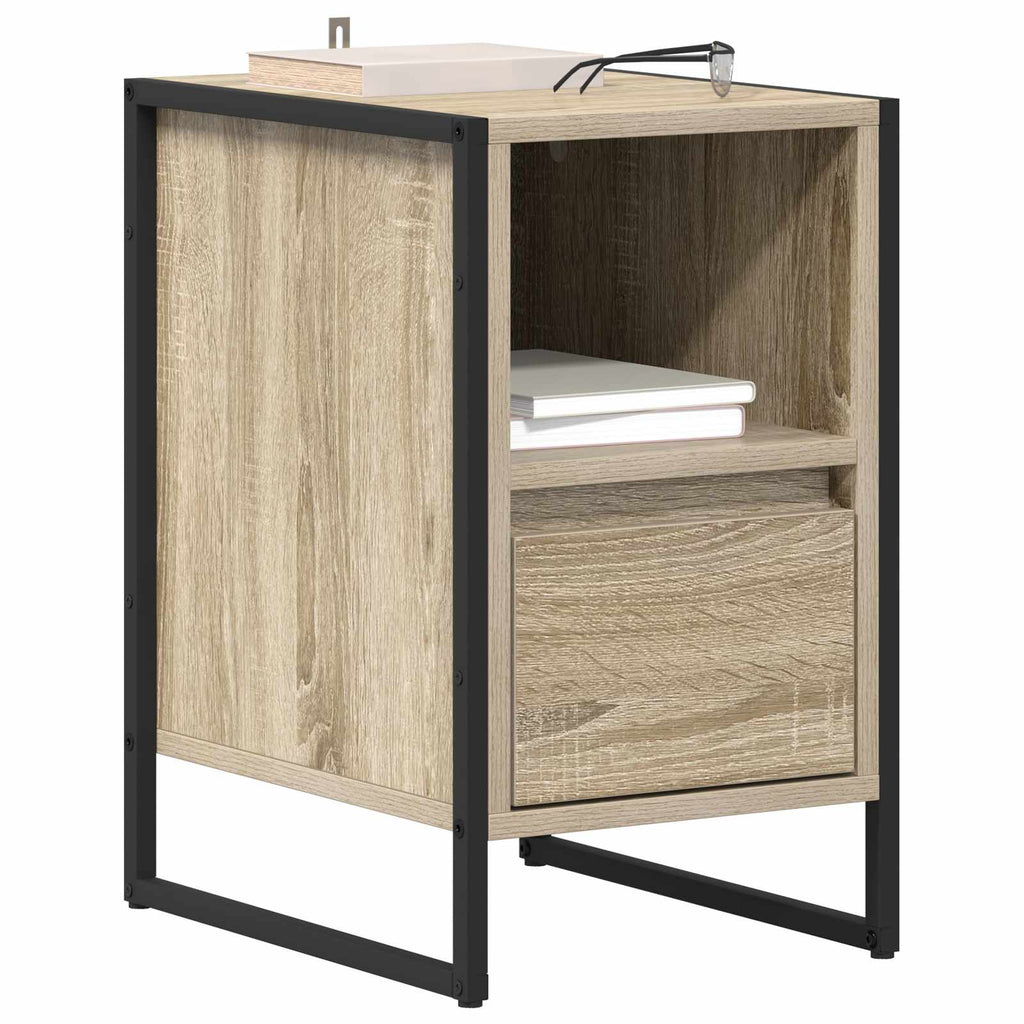 Nachttisch 2 pcs Sonoma 39,5 x 30 x 50 cm Holzwerkstoff