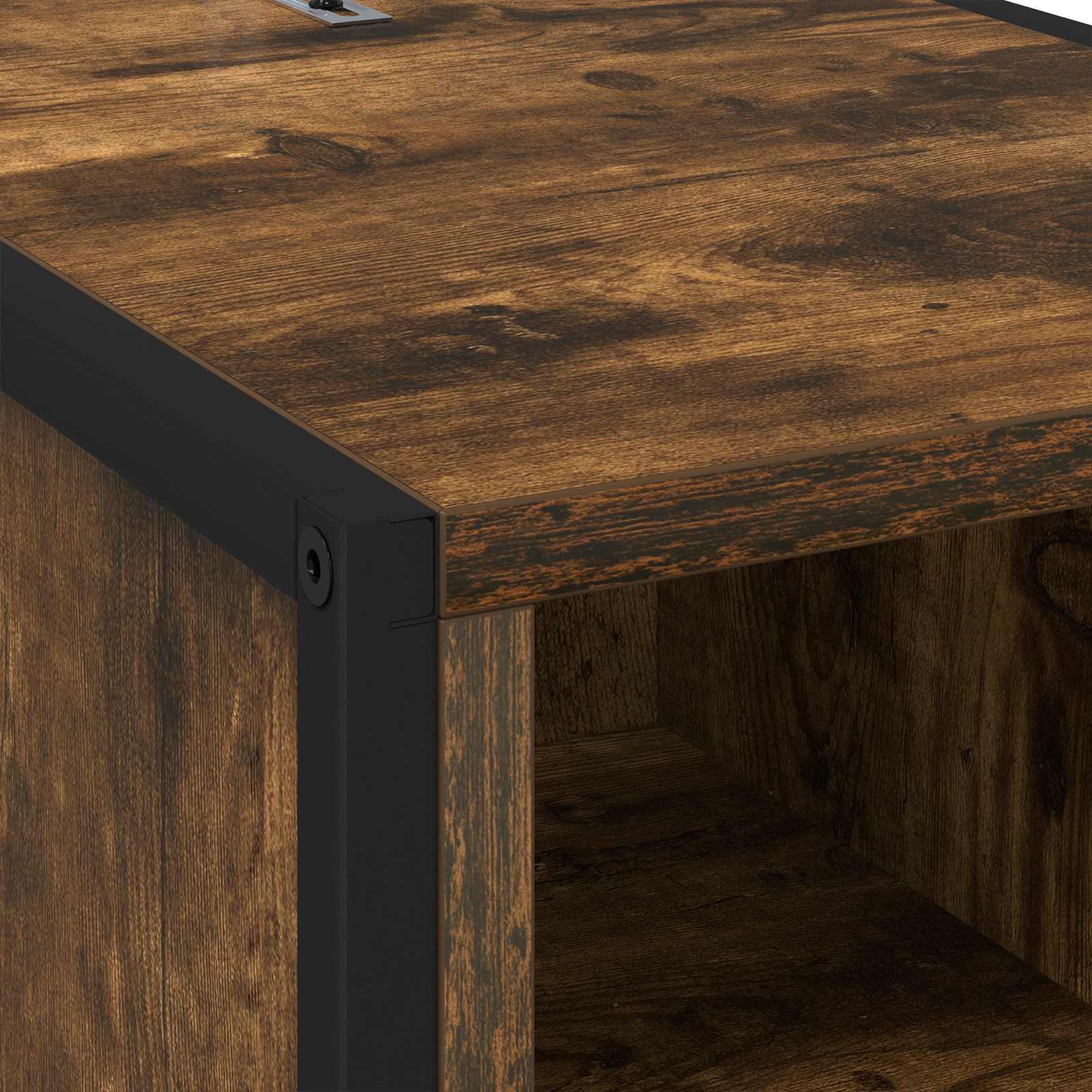 Nachttisch 2 pcs Raucharbe 39,5 x 30 x 50 cm Holzwerkstoff