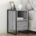 Nachttisch 2 pcs Graues Sonoma 39,5 x 30 x 50 cm Holzwerkstoff