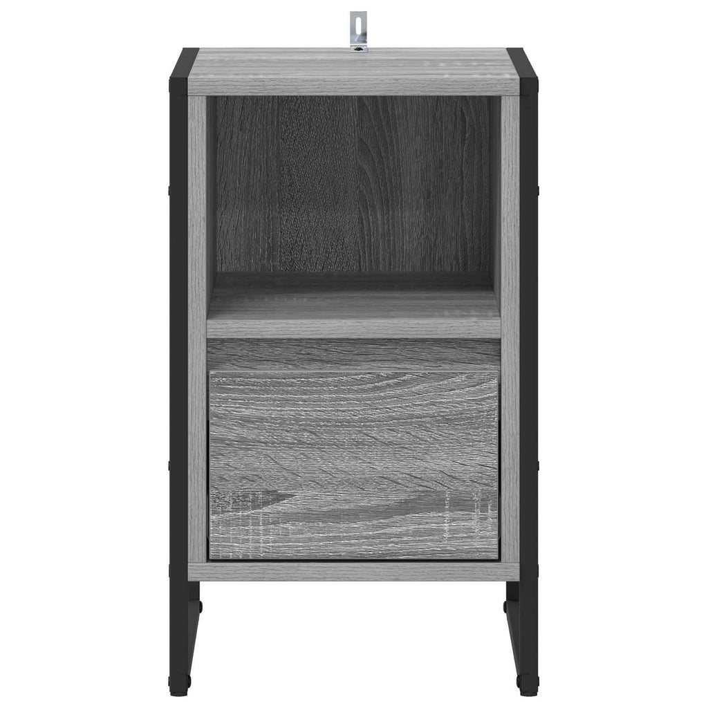 Nachttisch 2 pcs Graues Sonoma 39,5 x 30 x 50 cm Holzwerkstoff