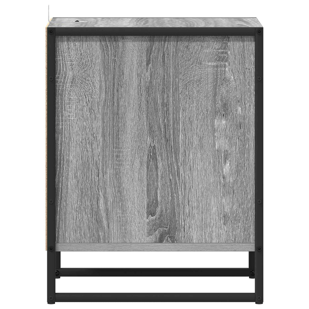 Nachttisch 2 pcs Graues Sonoma 39,5 x 30 x 50 cm Holzwerkstoff