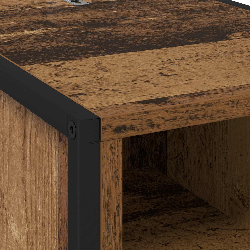 Nachttisch Altholz 39,5 x 30 x 50 cm Holzwerkstoff