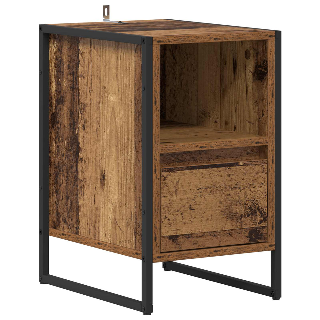 Nachttisch 2 pcs Altholz 39,5 x 30 x 50 cm Holzwerkstoff