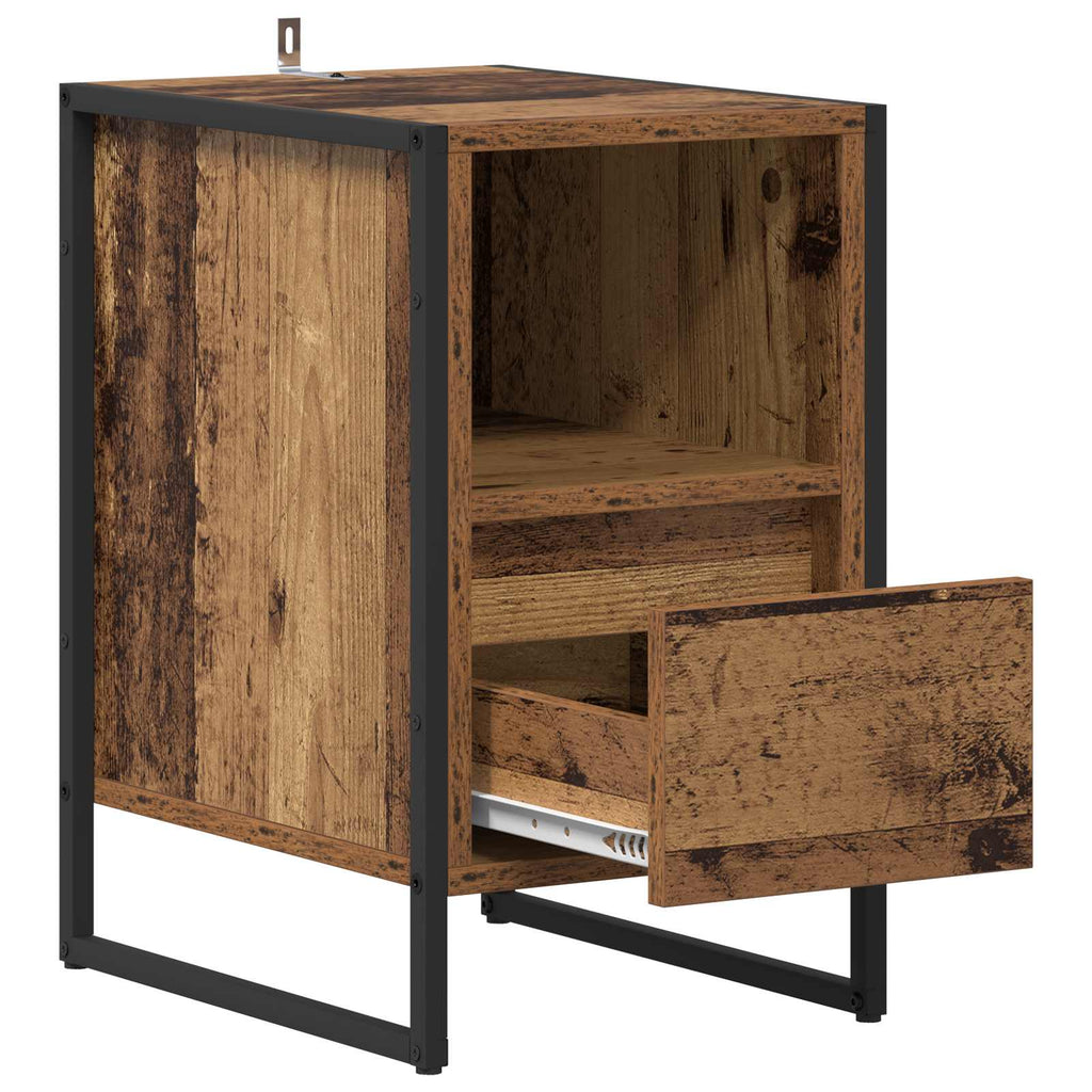 Nachttisch 2 pcs Altholz 39,5 x 30 x 50 cm Holzwerkstoff