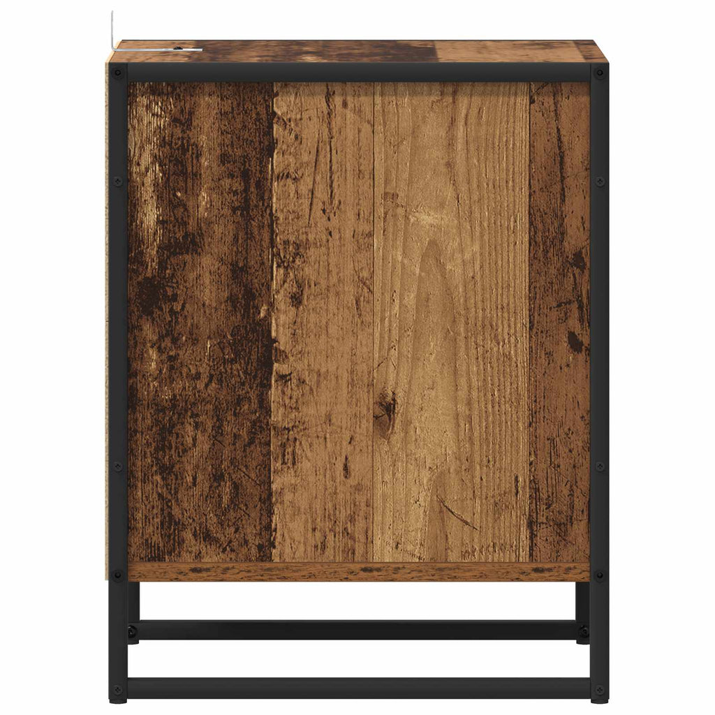 Nachttisch 2 pcs Altholz 39,5 x 30 x 50 cm Holzwerkstoff
