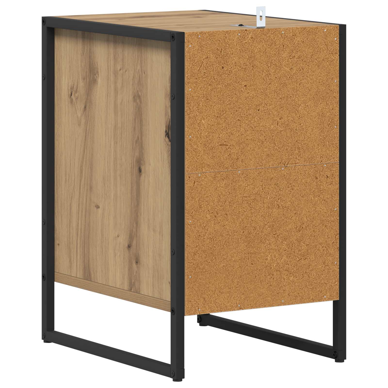 Nachttisch 2 pcs Kunsthandwerk Eiche 39,5 x 30 x 50 cm