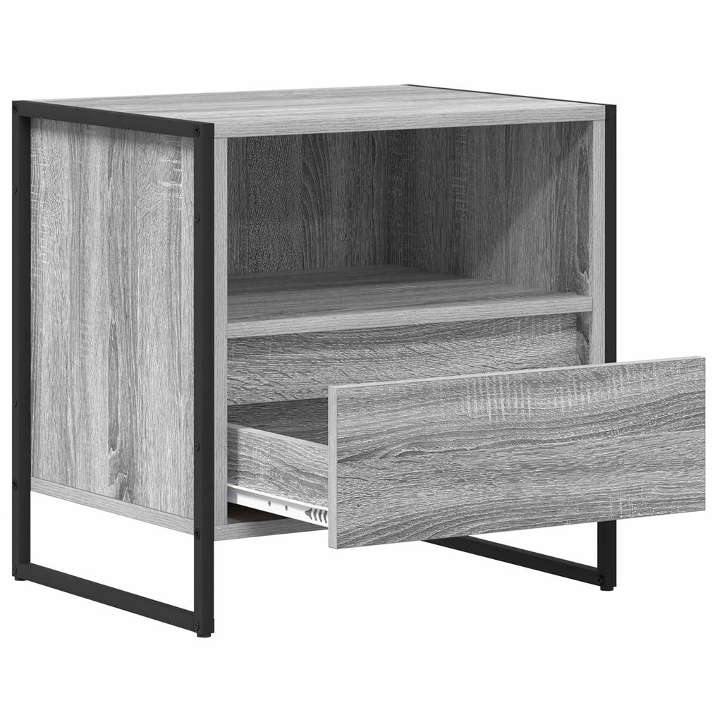 Nachttisch Graues Sonoma 50 x 39,5 x 50 cm Holzwerkstoff