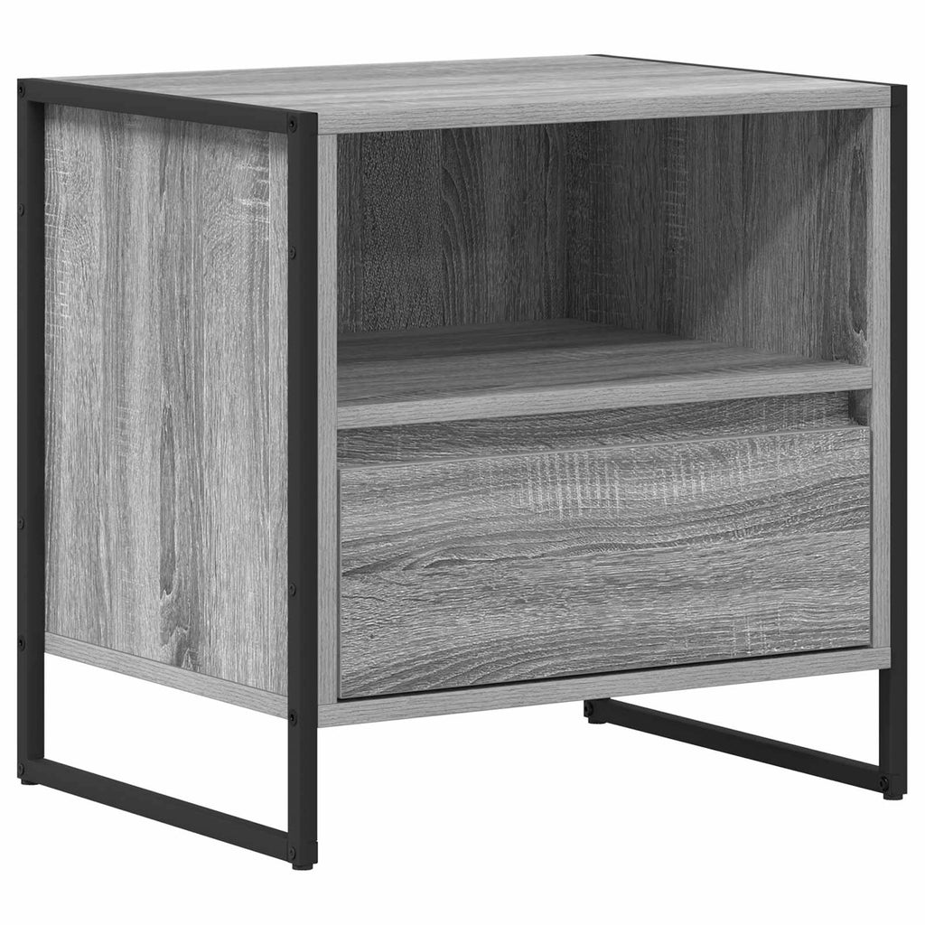 Nachttisch 2 pcs Graues Sonoma 50 x 39,5 x 50 cm Holzwerkstoff