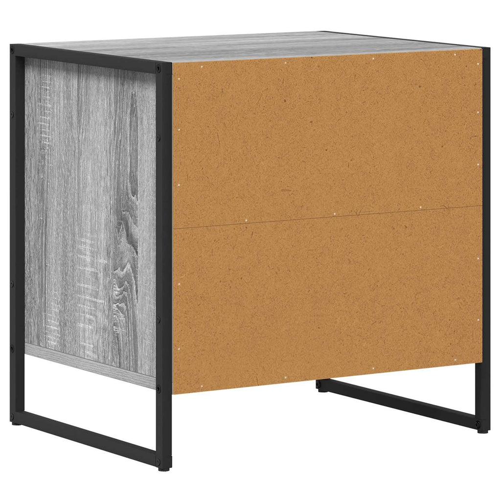 Nachttisch 2 pcs Graues Sonoma 50 x 39,5 x 50 cm Holzwerkstoff