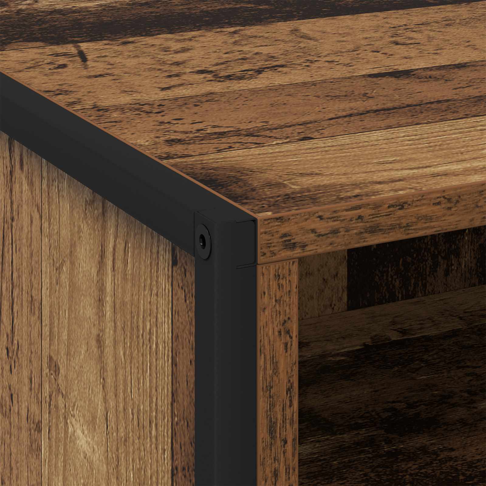 Nachttisch Altholz 50 x 39,5 x 50 cm Holzwerkstoff