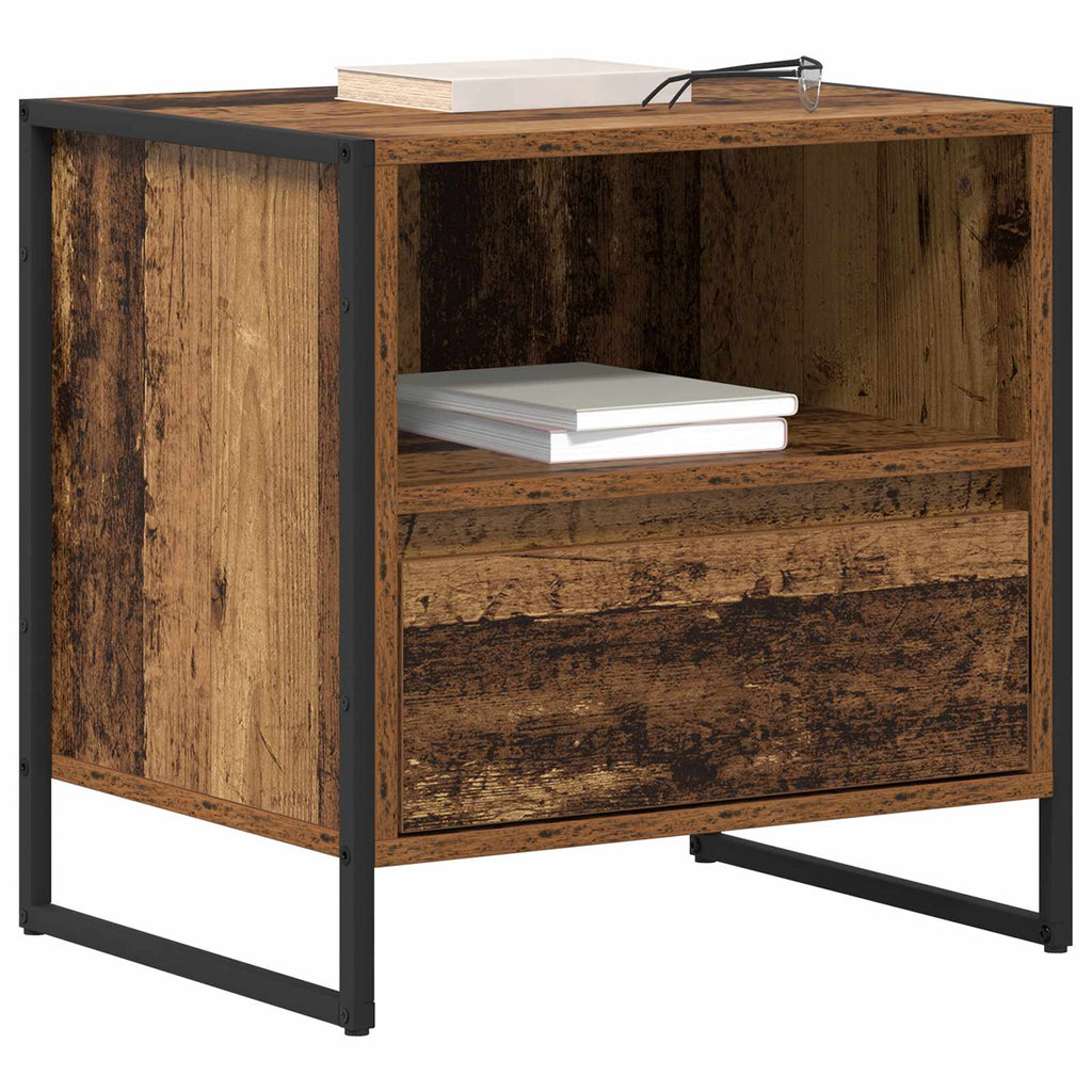 Nachttisch Altholz 50 x 39,5 x 50 cm Holzwerkstoff