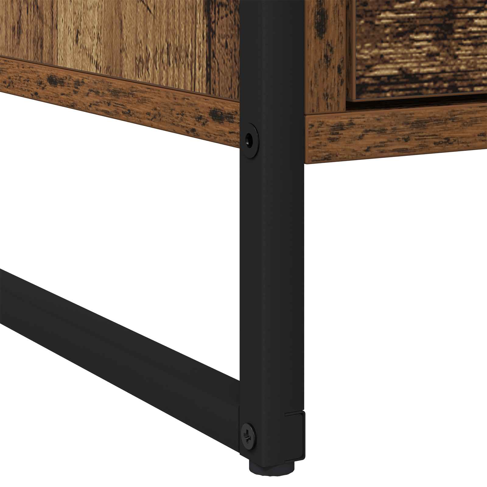 Nachttisch 2 pcs Altholz 50 x 39,5 x 50 cm Holzwerkstoff